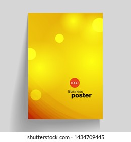 Stylish abstract vector presentation of art poster. Flyer design content background. Design layout template 