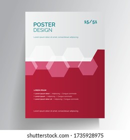 Stylish abstract vector presentation of art poster. Flyer design content background. Design layout template.