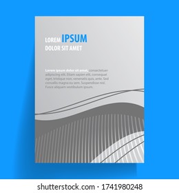 Stylish abstract vector presentation of art poster. Flyer design content background. Design layout template 