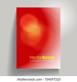 Stylish abstract vector presentation of business poster. Flyer design content background. Design layout template 