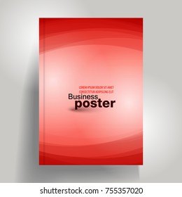 Stylish abstract vector presentation of business poster. Flyer design content background. Design layout template 