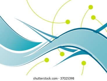 stylish abstract wave background