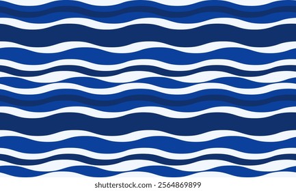 Stylish abstract wave pattern in shades of blue and white. Perfect for backgrounds, website design, textile prints, and more.  Clean, modern aesthetic.  Versatile and eye-catching.