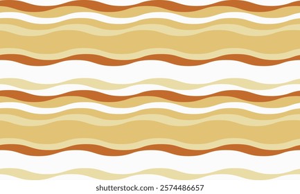 Stylish abstract wave pattern in warm earth tones. Perfect for backgrounds, website design, textiles, and more.  Versatile and aesthetically pleasing, this image offers a modern, minimalist feel.