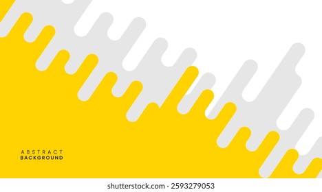 Stylish abstract yellow geometric fluid background