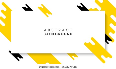 Stylish abstract yellow geometric fluid background