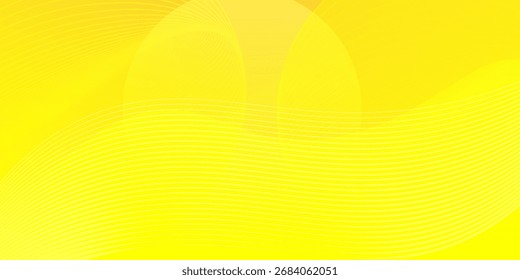 Fundo de gradiente amarelo abstrato elegante com curvas fluidas, adequado para apresentações, anúncios, folhetos e banners digitais.