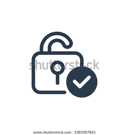 Stylish Access Granted Badge Vector Icon Illustration