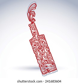 stylish alcohol bottle with flowery pattern and bright splash. Holiday and event idea, lounge design element.