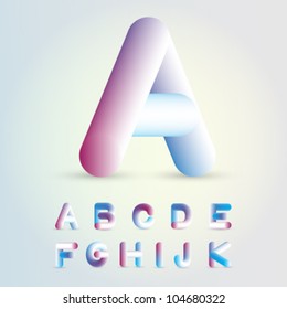 Stylish Alphabet A - K