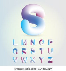 Stylish Alphabet L - Z