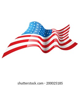 stylish american flag design illustration