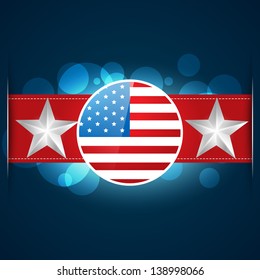 stylish american flag vector design