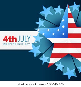 stylish american flag vector design