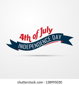 stylish american independence day design