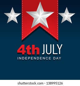 stylish american independence day design