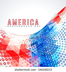 stylish american independence day design