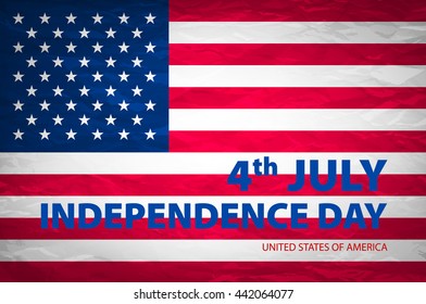 stylish american independence day design vector art