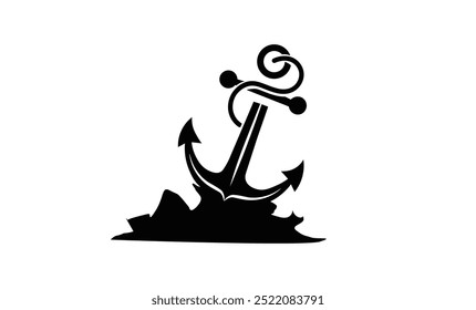 stylish anchor for logo name