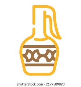 stylish arabian jug color icon vector. stylish arabian jug sign. isolated symbol illustration