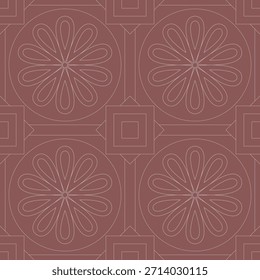 Stilvoller arabischer Geometriehintergrund mit symmetrischen floralen Formen