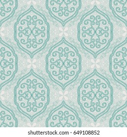 Stylish arabic vintage seamless pattern. Vector illustration