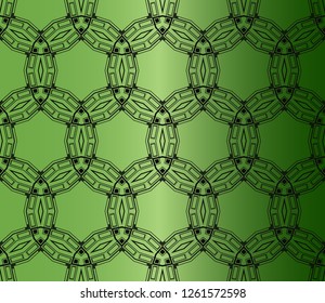 Stylish Arabic,Morrocan pattern. Seamless vector background.