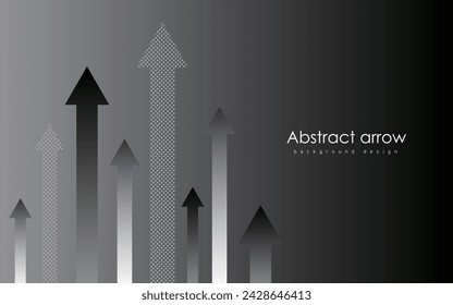 Stylish arrow background design illustration