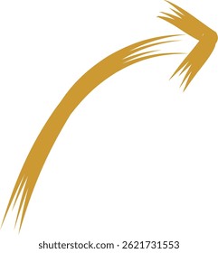 Stylish arrow icon designed for web interfaces and navigation applications.
