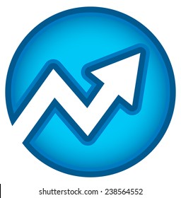 Stylish Arrow icon. Arrow pointing up
