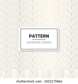 Stylish art deco style scales ornament