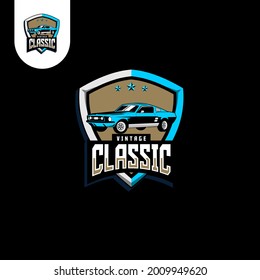 Stylish auto car logo design with sports concept vehicle icons silhouette on light gray background. Vector illustration.