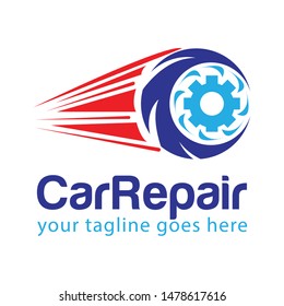 Stylish Auto Car Repair Logo Template vector