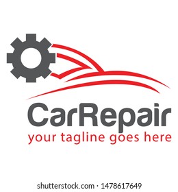 Stylish Auto Car Repair Logo Template vector