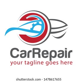 Stylish Auto Car Repair Logo Template vector