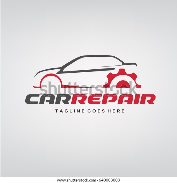 Stilvolle Vorlage Fur Auto Reparatur Logo Stock Vektorgrafik Lizenzfrei