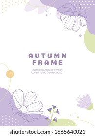 Stylish Autumn Abstract Background Set