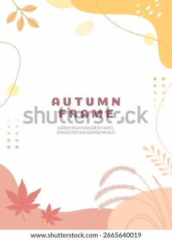 Stylish Autumn Abstract Background Set