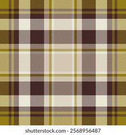 Stylish autumnal plaid pattern in warm earthy tones.  Perfect for fall fashion, textile design, or website backgrounds.  Offers a sophisticated and classic feel.