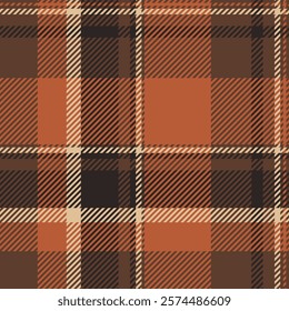 Stylish autumnal plaid pattern in warm earth tones. Perfect for fallthemed designs, textile prints, website backgrounds, and more.