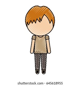 stylish avatar cartoon boy
