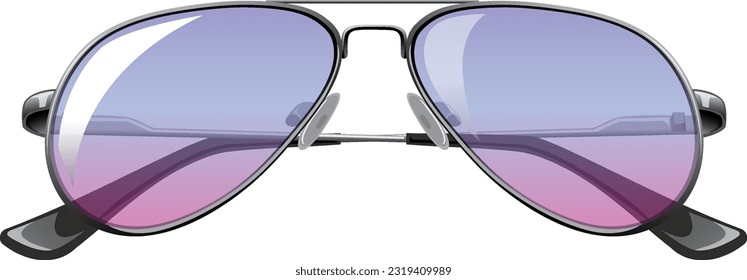Stylish Aviator Glasses Vector illustration