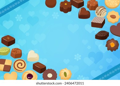 A stylish background frame inspired by White Day