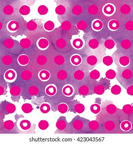 
Stylish background with green peas . Seamless texture of watercolor and vector pattern .