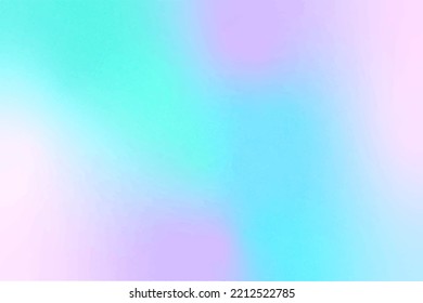 Stylish background with holographic gradient.  Iridescent foil texture. Glitter silver soft tones. Y2k aesthetic retro style vector illustration.
