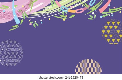 A stylish background illustration of Tanabata, a Japanese event.