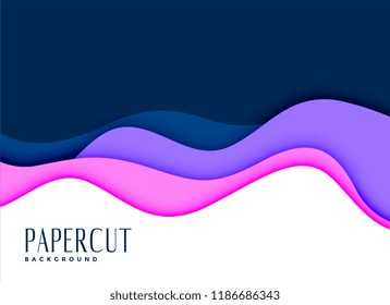 fondo elegante del concepto de papel en capas