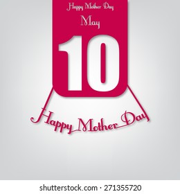 Stylish background for mothers day vector illustration