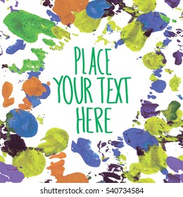 
Stylish background with paint spots. Multi-colored splashes.