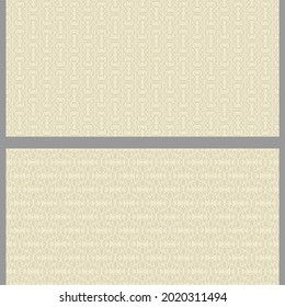 Stylish background patterns vintage style, vector set, used colors: shades of beige